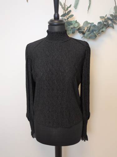 Bluse/topper, svart. Str S