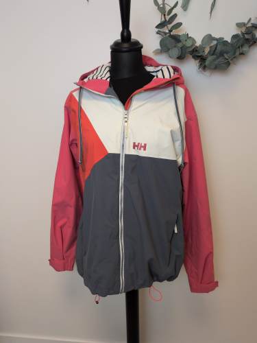 Helly Hansen regnjakke, rosa/grå, Str.XL